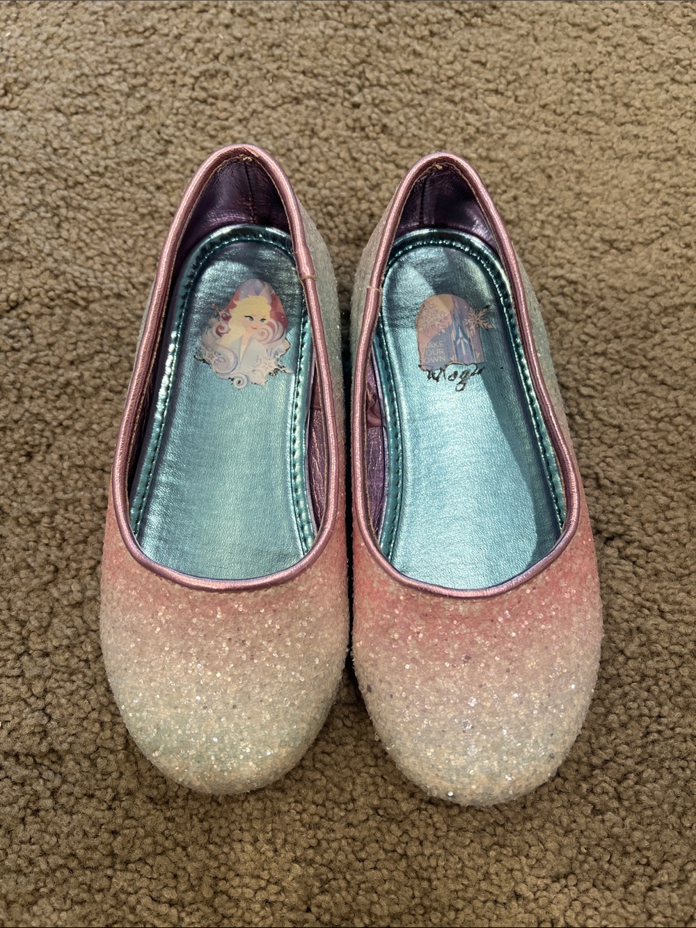 Disney Pink Princess Glitter Shoes